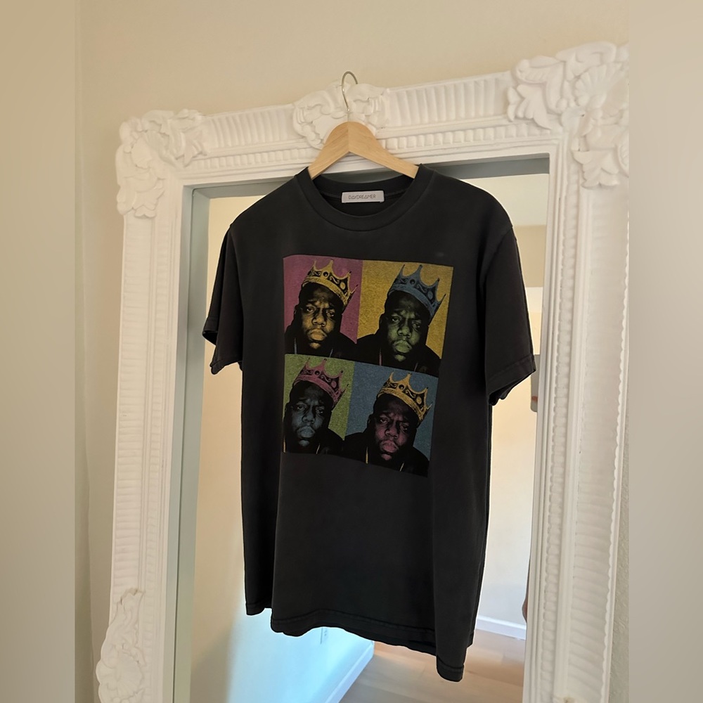 Biggie Pop King Color Tee Daydreamer. Faded Black. Size small